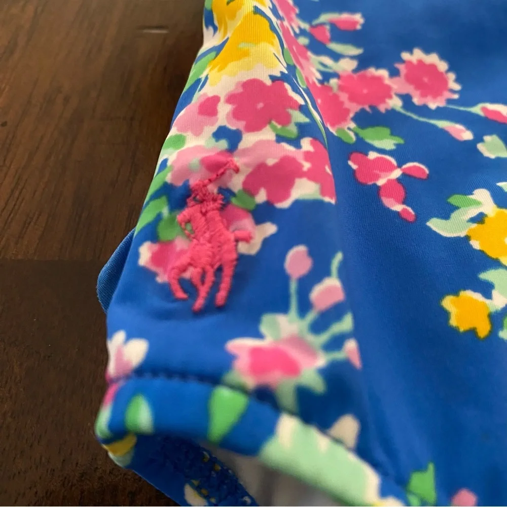 Ralph Lauren Floral Print One Piece Swimsuit